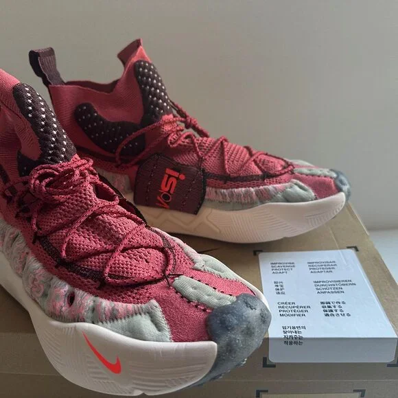 Nike Ispa Sense Flyknit "Adobe" sneakers - Red - Sz 15 (NWB) - Picture 7 of 8